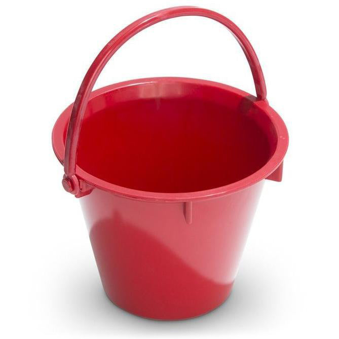 Red store sand bucket