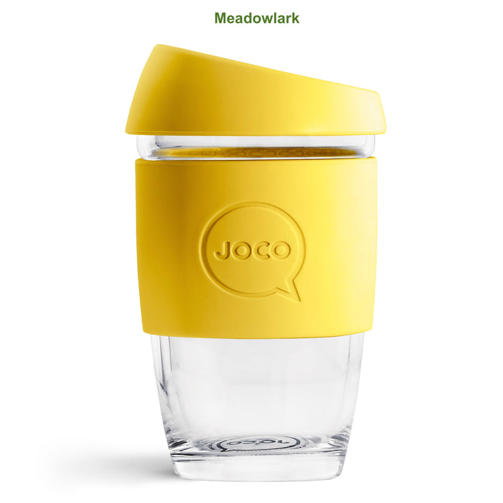 JOCO reusable glass cup, 6 oz