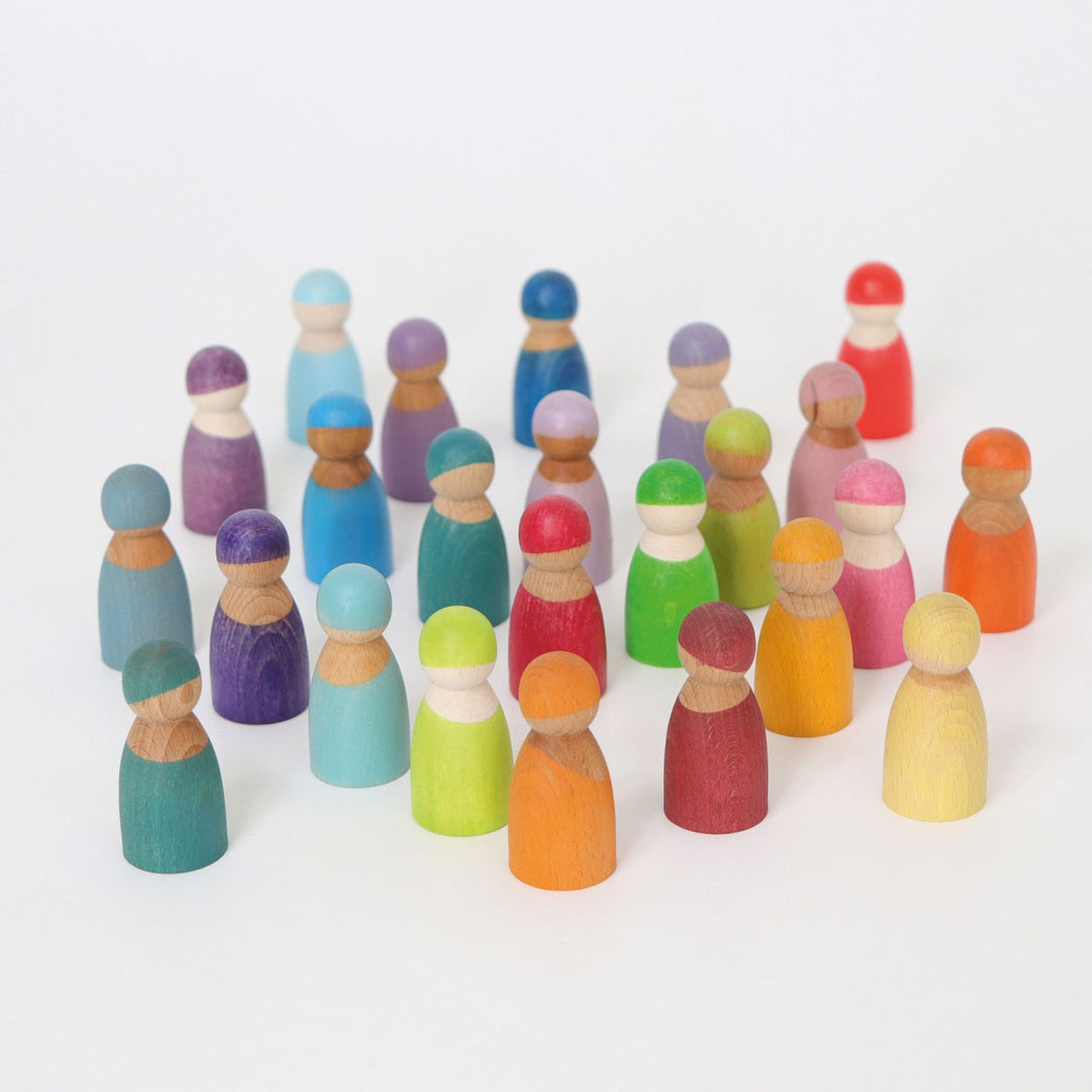 12 pastel friends, replacement peg dolls