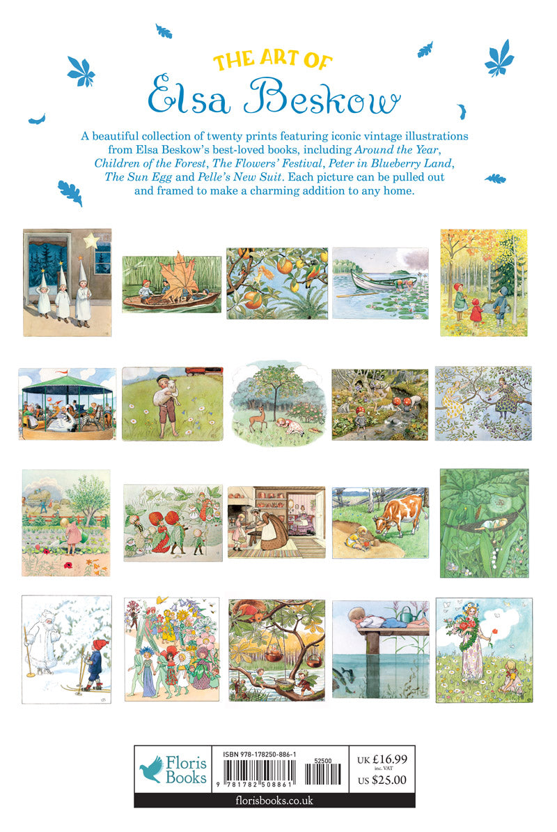 Art of Elsa Beskow: 20 pull out frameable prints