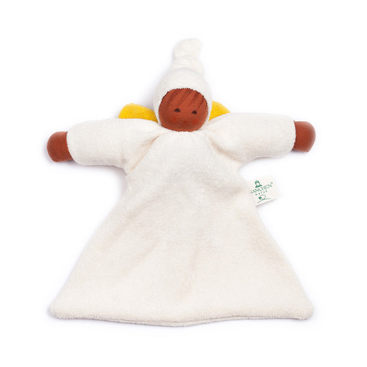 Nanchen Organic Blanket Doll Guardian Angel, medium skin tone