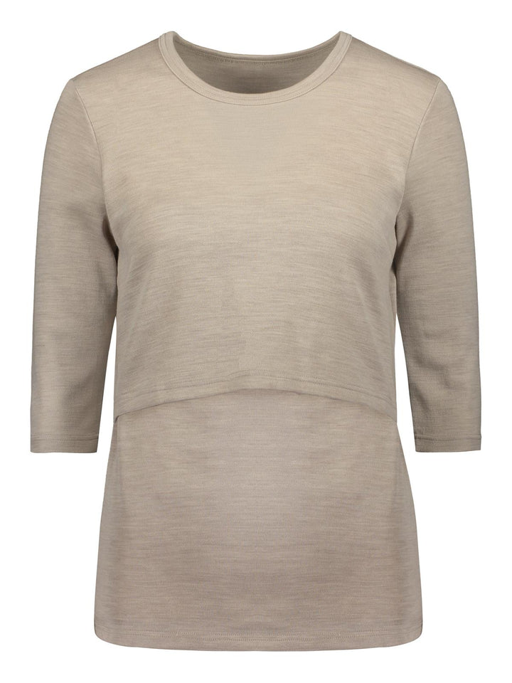 nursing top, organic merino wool (special order)