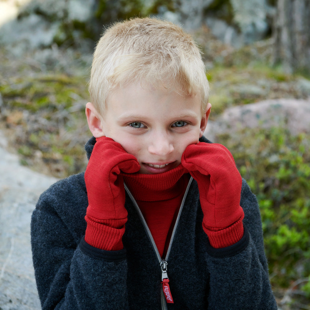 children's Ruskovilla wool mittens