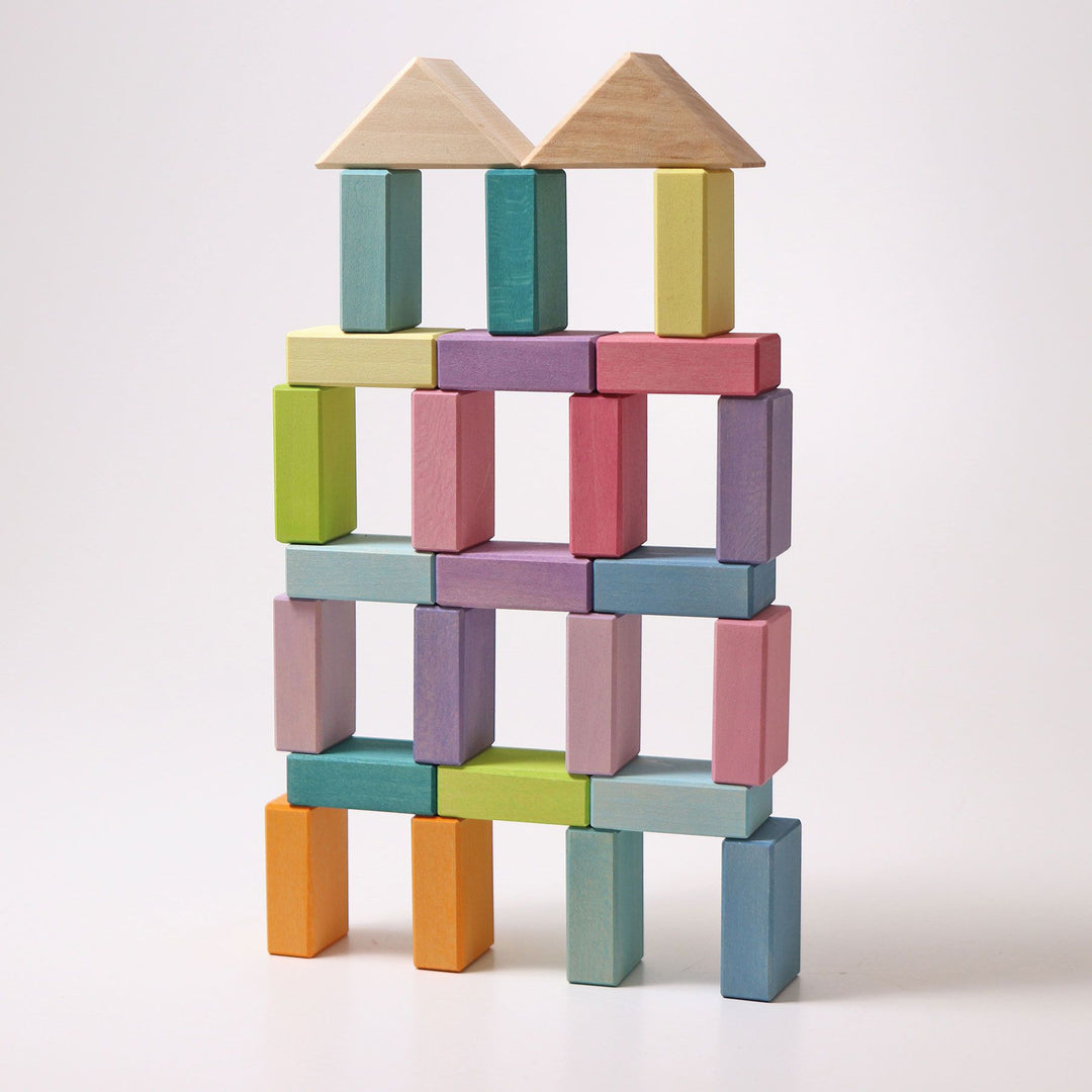 Grimm's Building Set Pastel Duo, 40 pcs