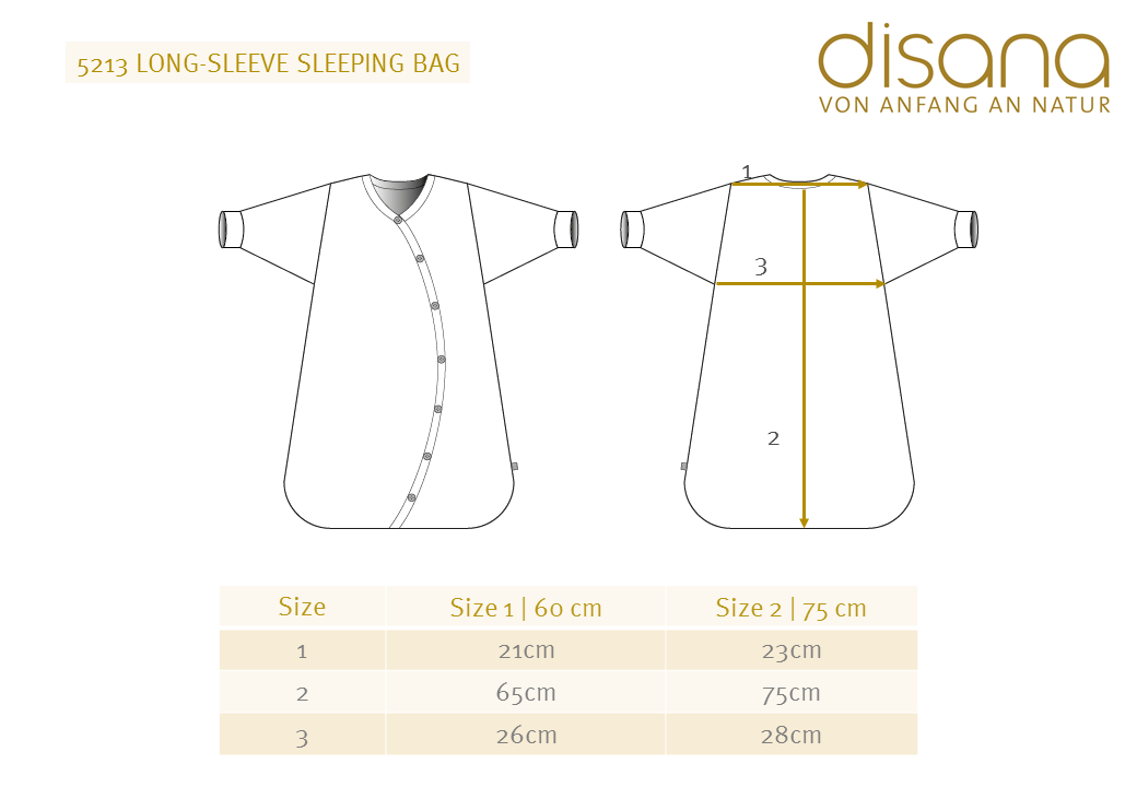 Disana organic merino knit long-sleeve sleeping bag