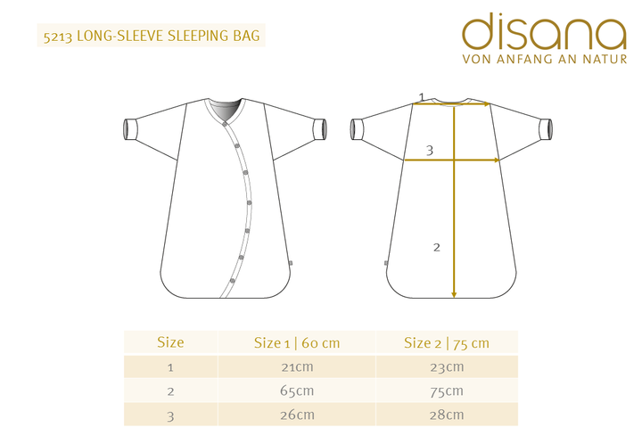 Disana organic merino knit long-sleeve sleeping bag