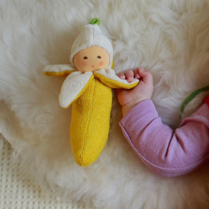 Nanchen Organic Banana Baby Rattle