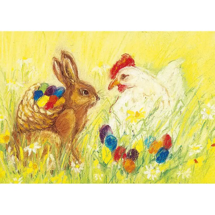 Easter Eggs postcard by M. v. Zeyl