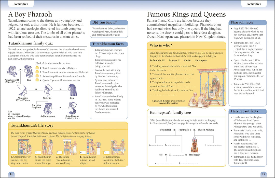 Ancient Egypt workbook