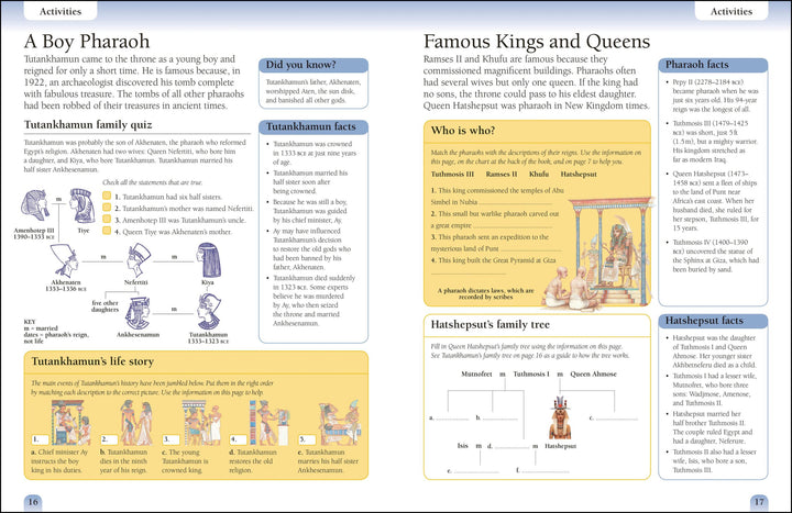 Ancient Egypt workbook