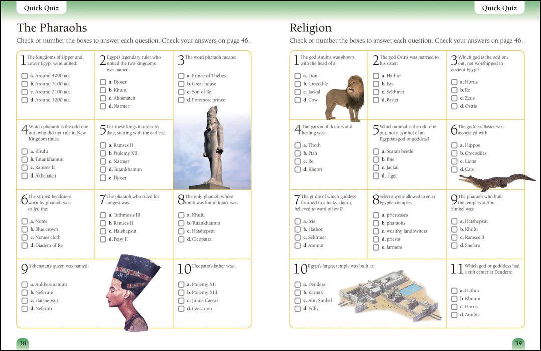 Ancient Egypt workbook