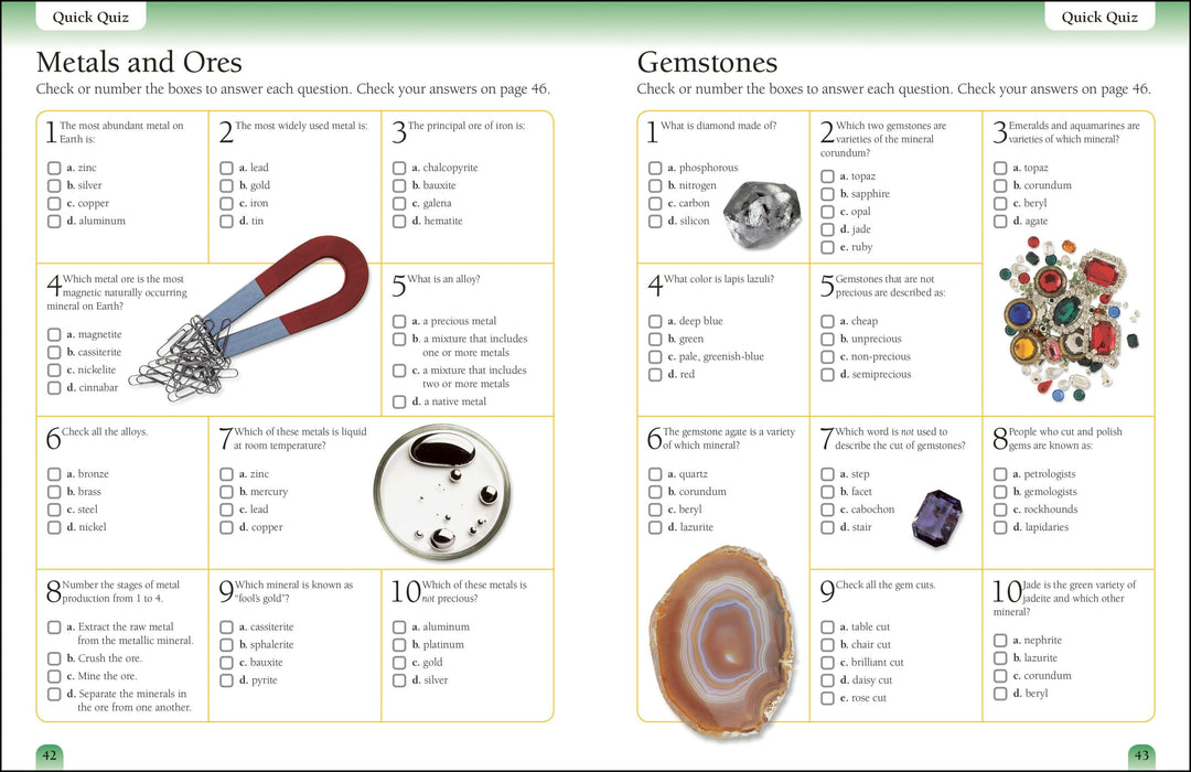 Rocks & Minerals workbook