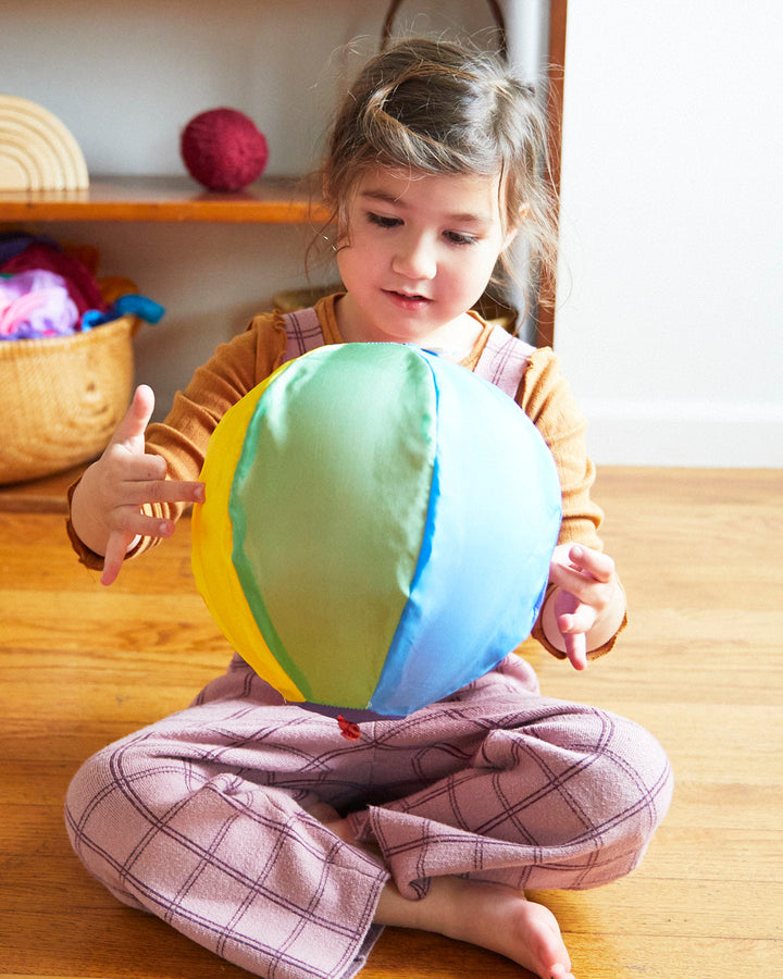 Sarah's Silks rainbow balloon ball