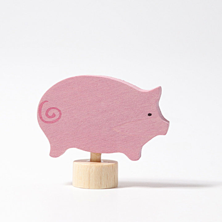 pig ornament for birthday ring