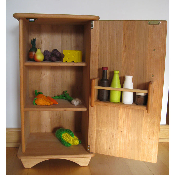 wooden play fridge