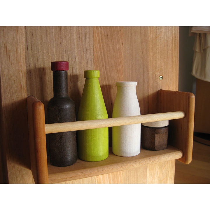 wooden play fridge