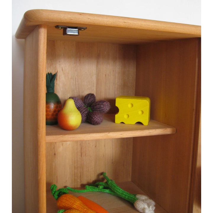 wooden play fridge