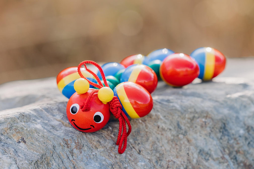 rolling caterpillar pull toy