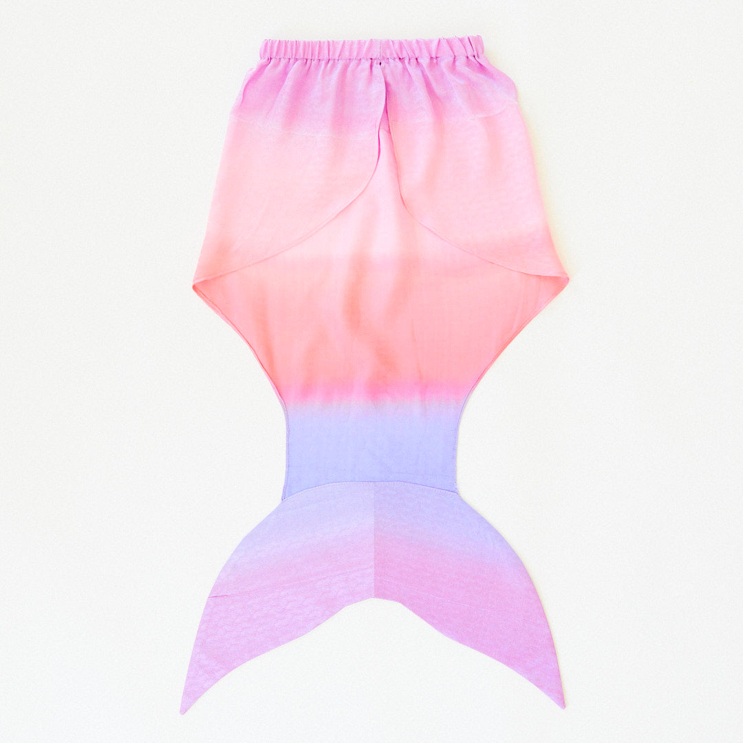 silk pink merfolk tail