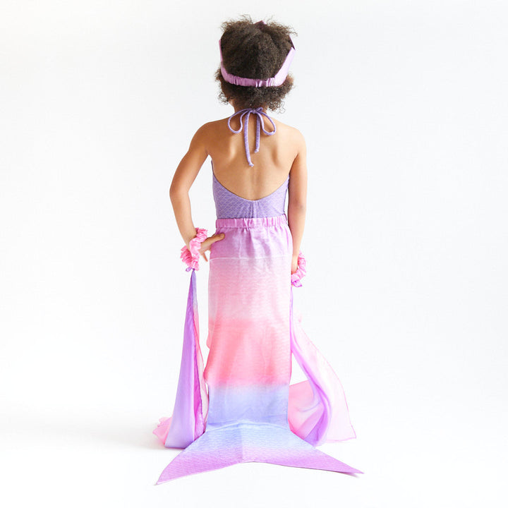 silk pink merfolk tail