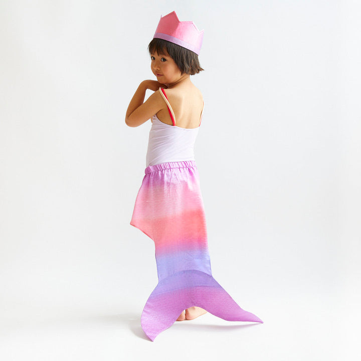 silk pink merfolk tail