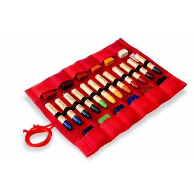 crayon bag for 12 blocks and 12 sticks