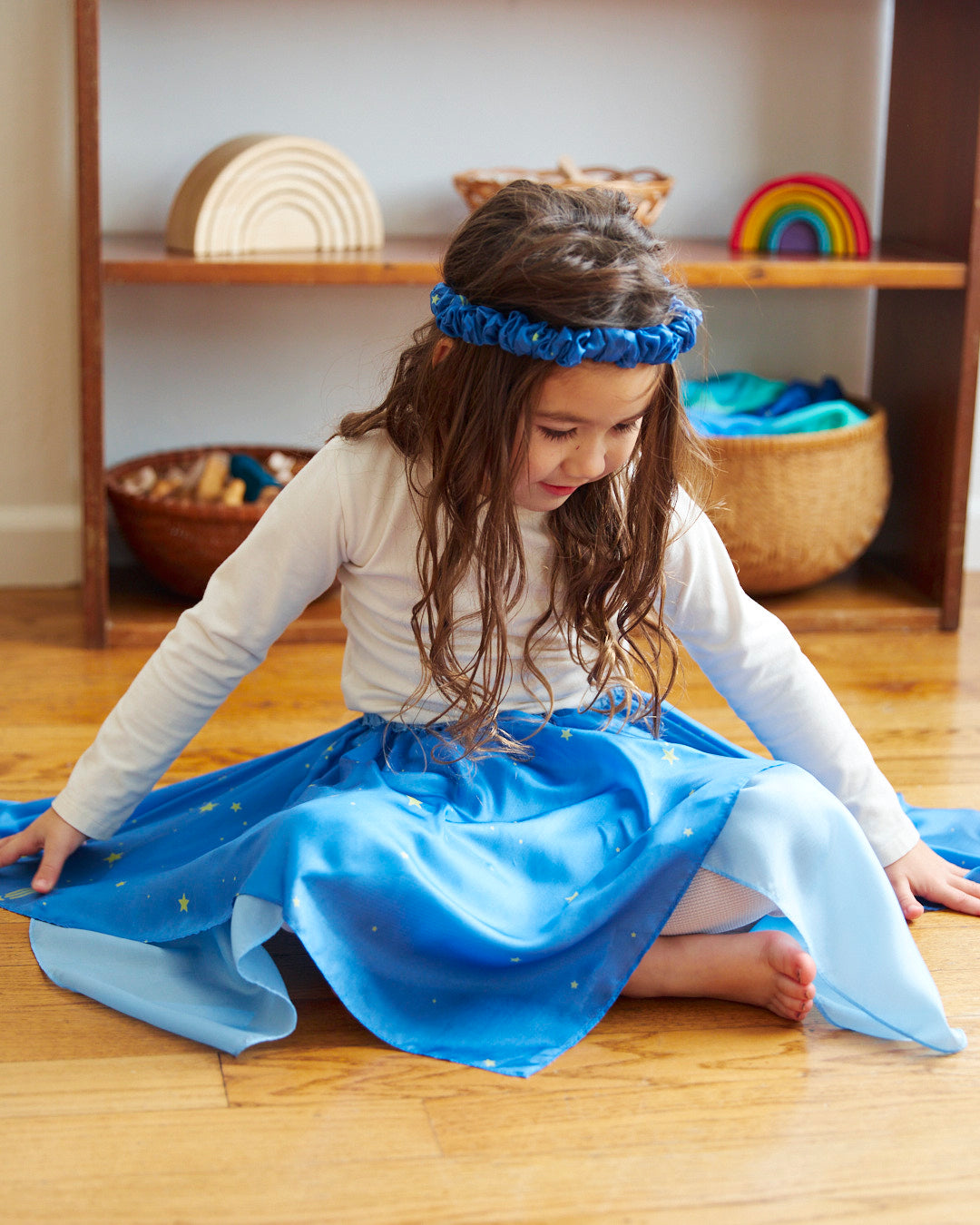 starry night silk fairy skirt