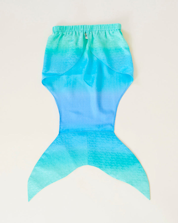 silk blue merfolk tail