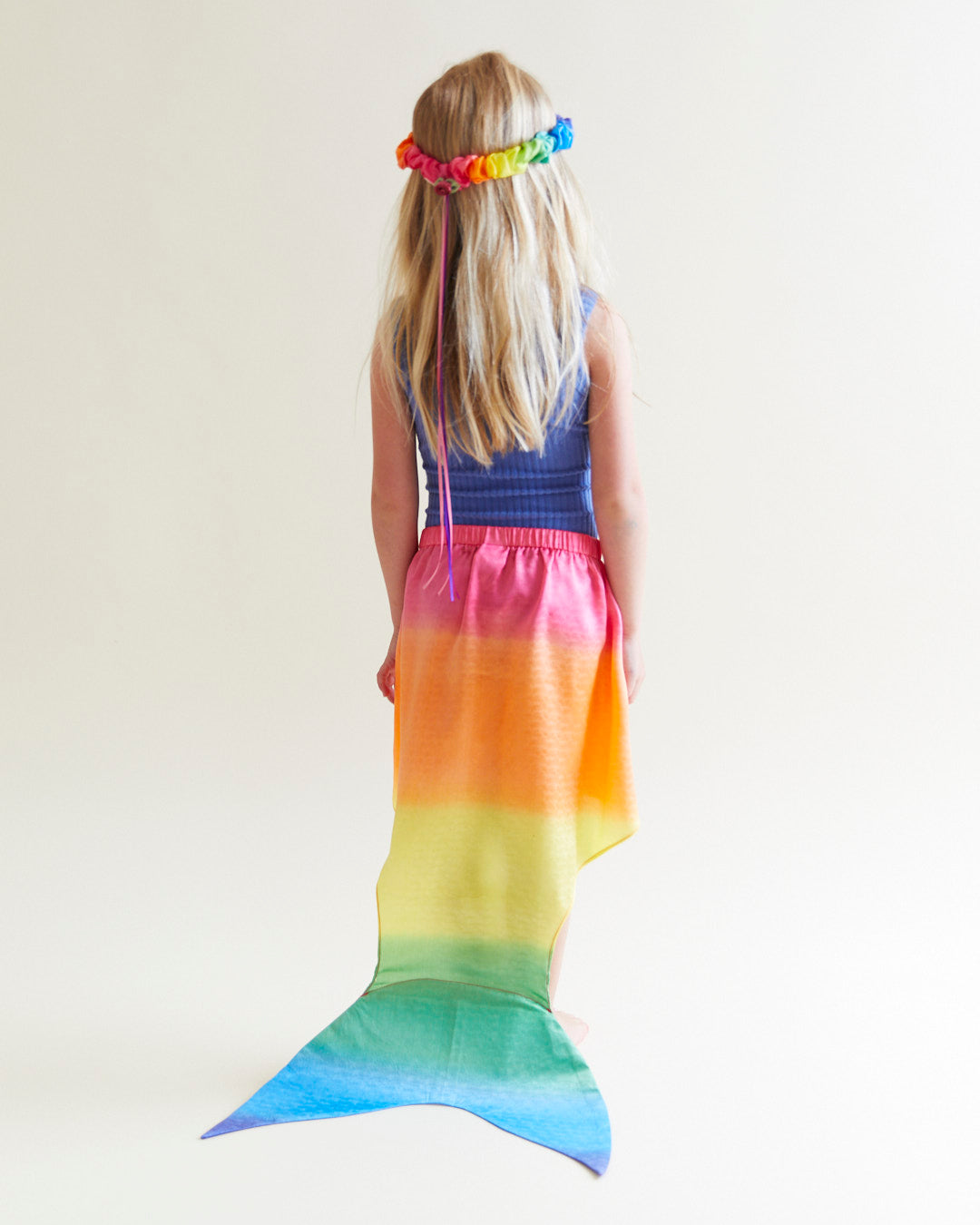 silk rainbow merfolk tail