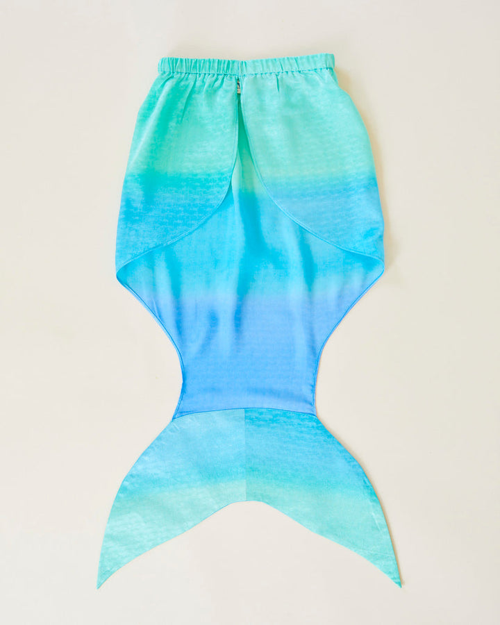 silk blue merfolk tail