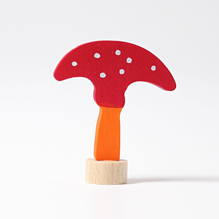 toadstool ornament for birthday ring