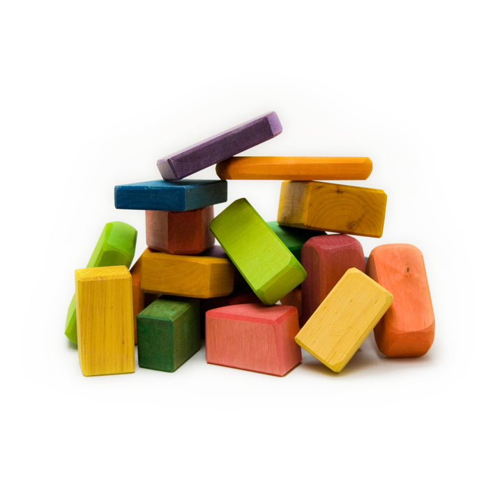 Waldorf colourful blocks, 20 pc