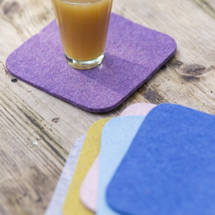 Disana wool felt coasters