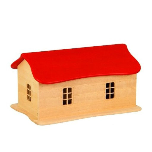 Drewart big house, red curved roof