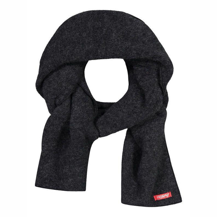 Ruskovilla wool fleece scarf, anthracite