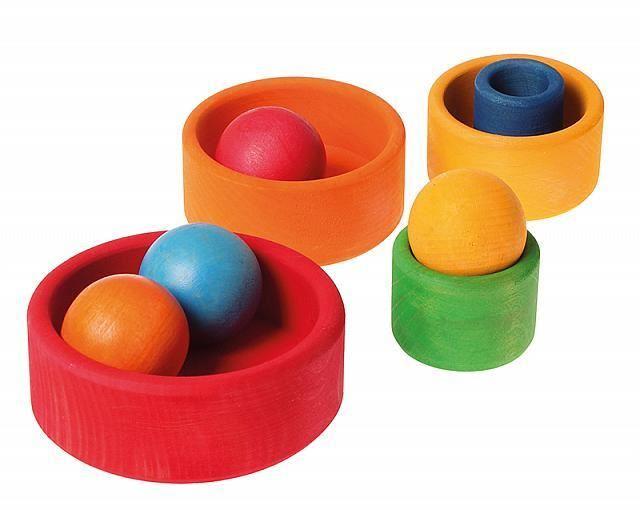 coloured stacking bowls