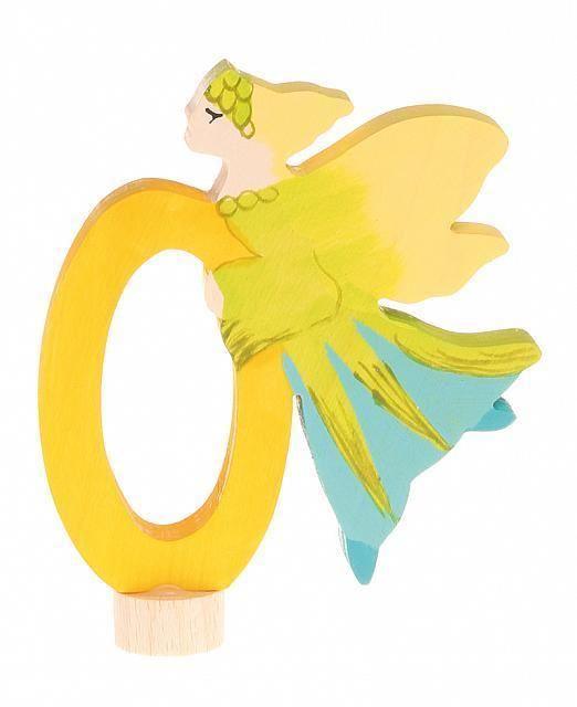 fairy figure number 0, fairy ornament for birthday ring