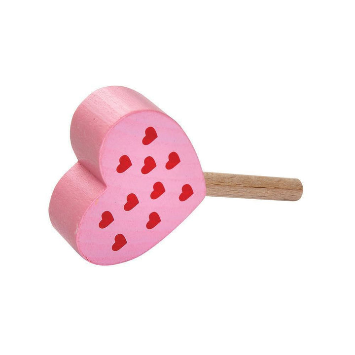 raspberry heart ice cream bar