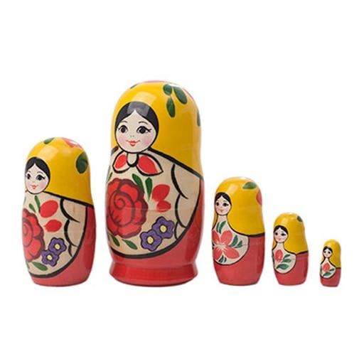 Traditional Semenov Matryoshka dolls set