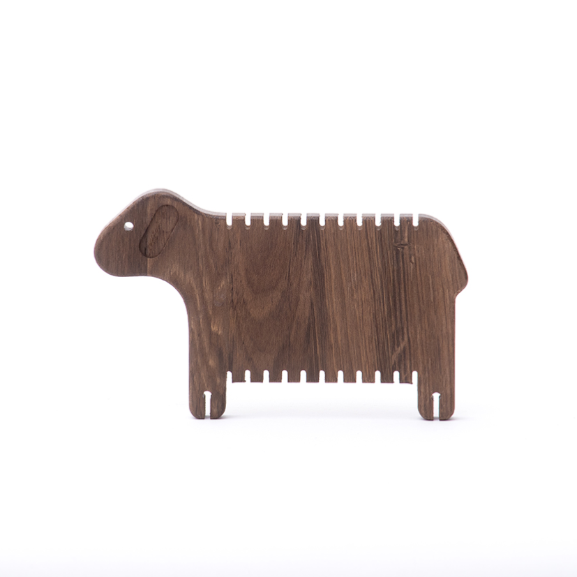 weaving sheep, walnut