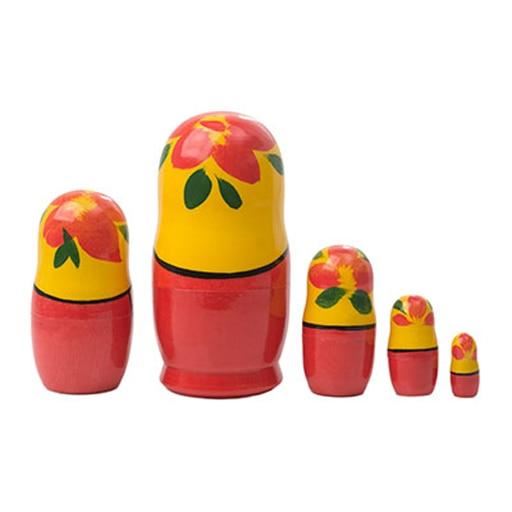 Traditional Semenov Matryoshka dolls set