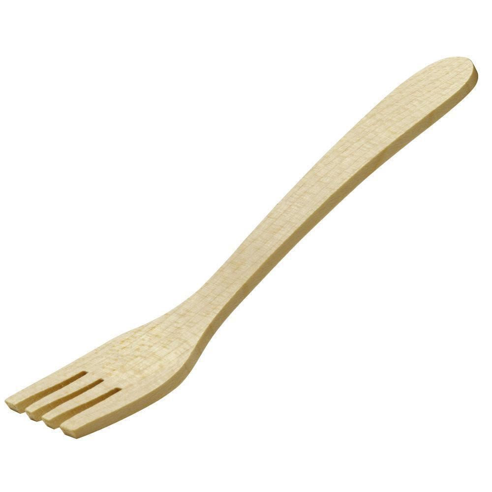 wooden toy play cutlery set