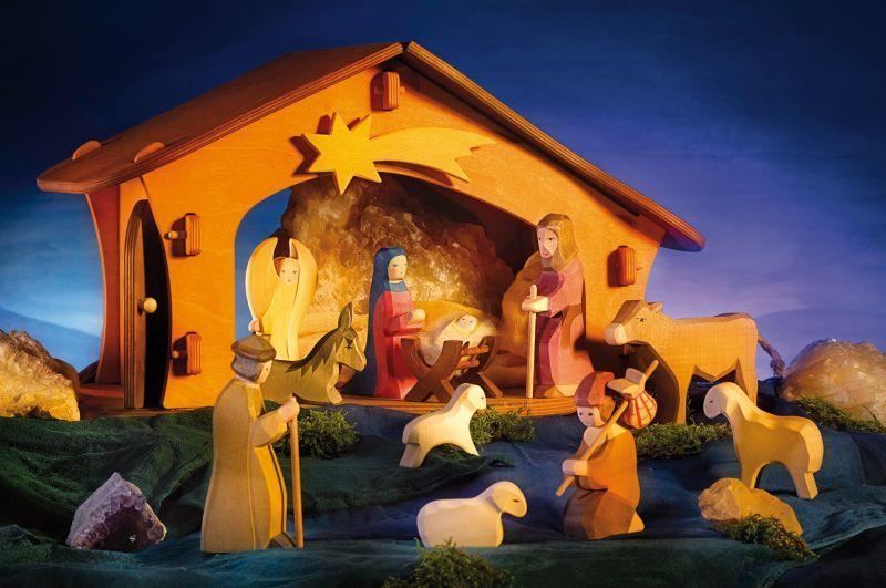 Ostheimer baby Jesus with crib