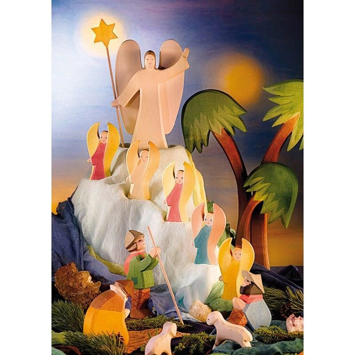 Ostheimer classic nativity shepherd sitting