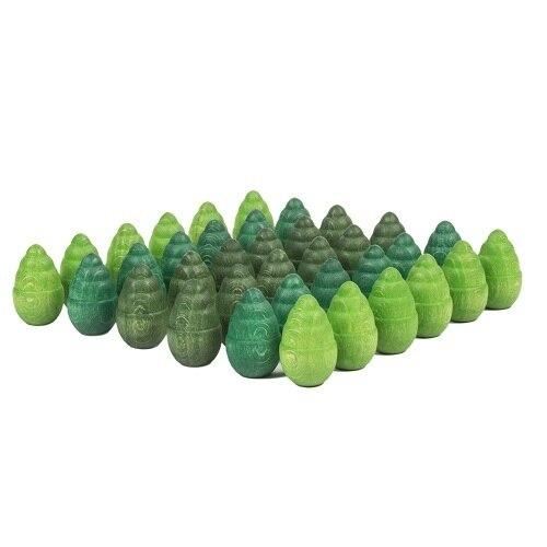 Grapat Mandalas chubby green tree cones