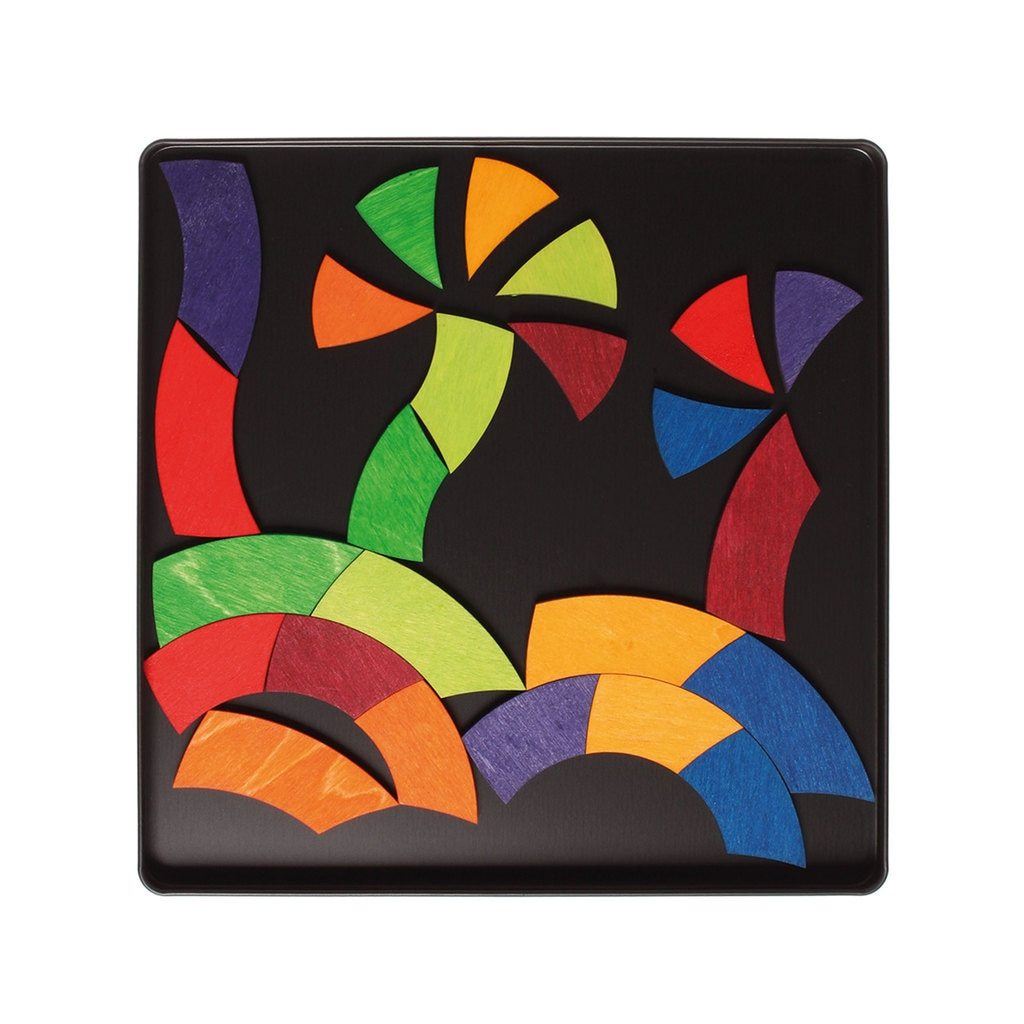 Goethe's colour circle magnetic puzzle