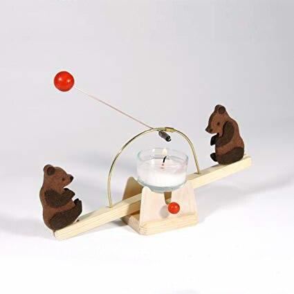 candle see-saw with bears