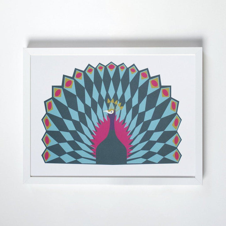 peacock offset print