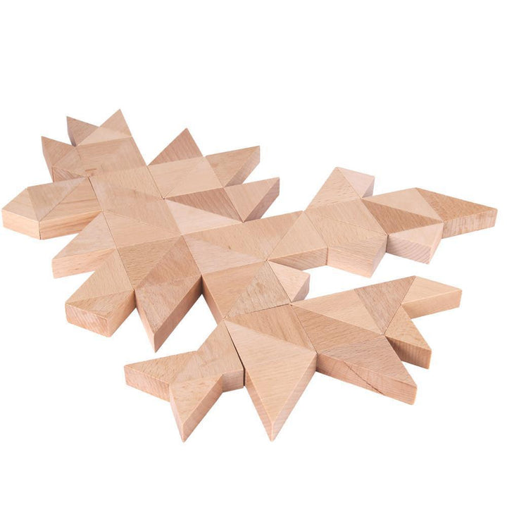 Trioko tangrams wooden triangles