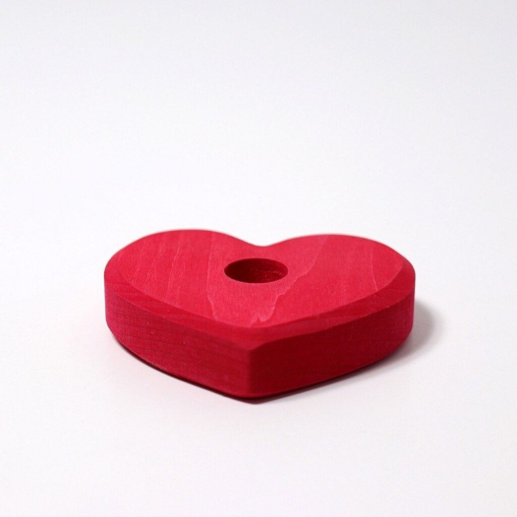 Grimm’s small red heart ornament base